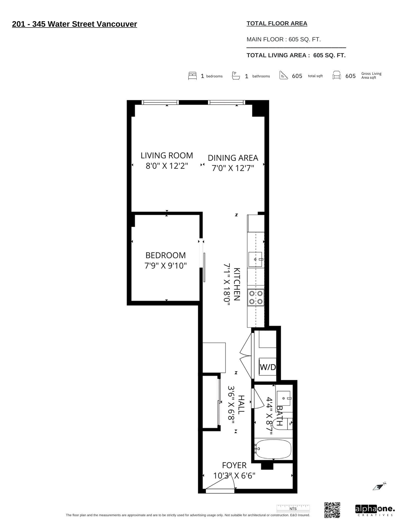 201 345 WATER STREET Unit: 201