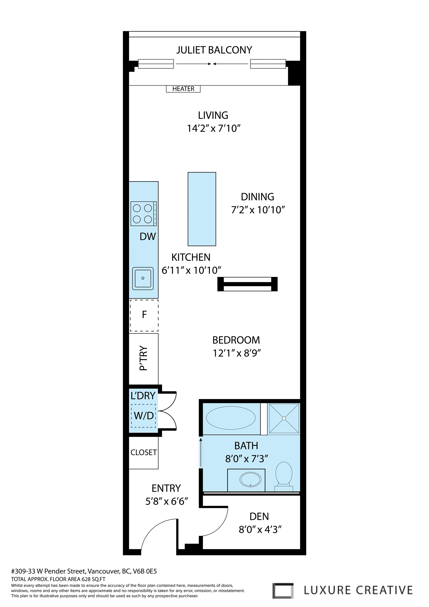 309 33 W PENDER STREET Unit: 309
