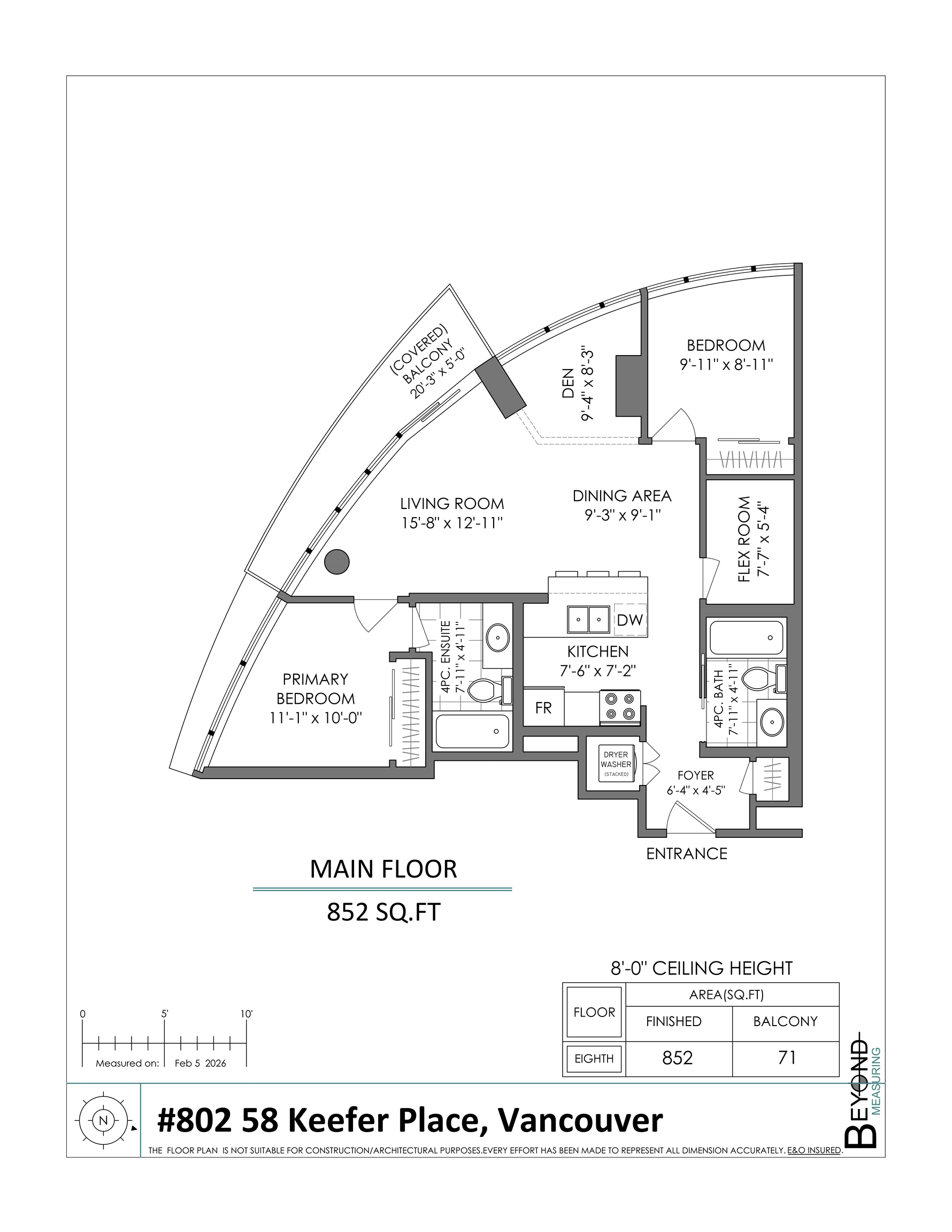 802 58 KEEFER PLACE Unit: 802