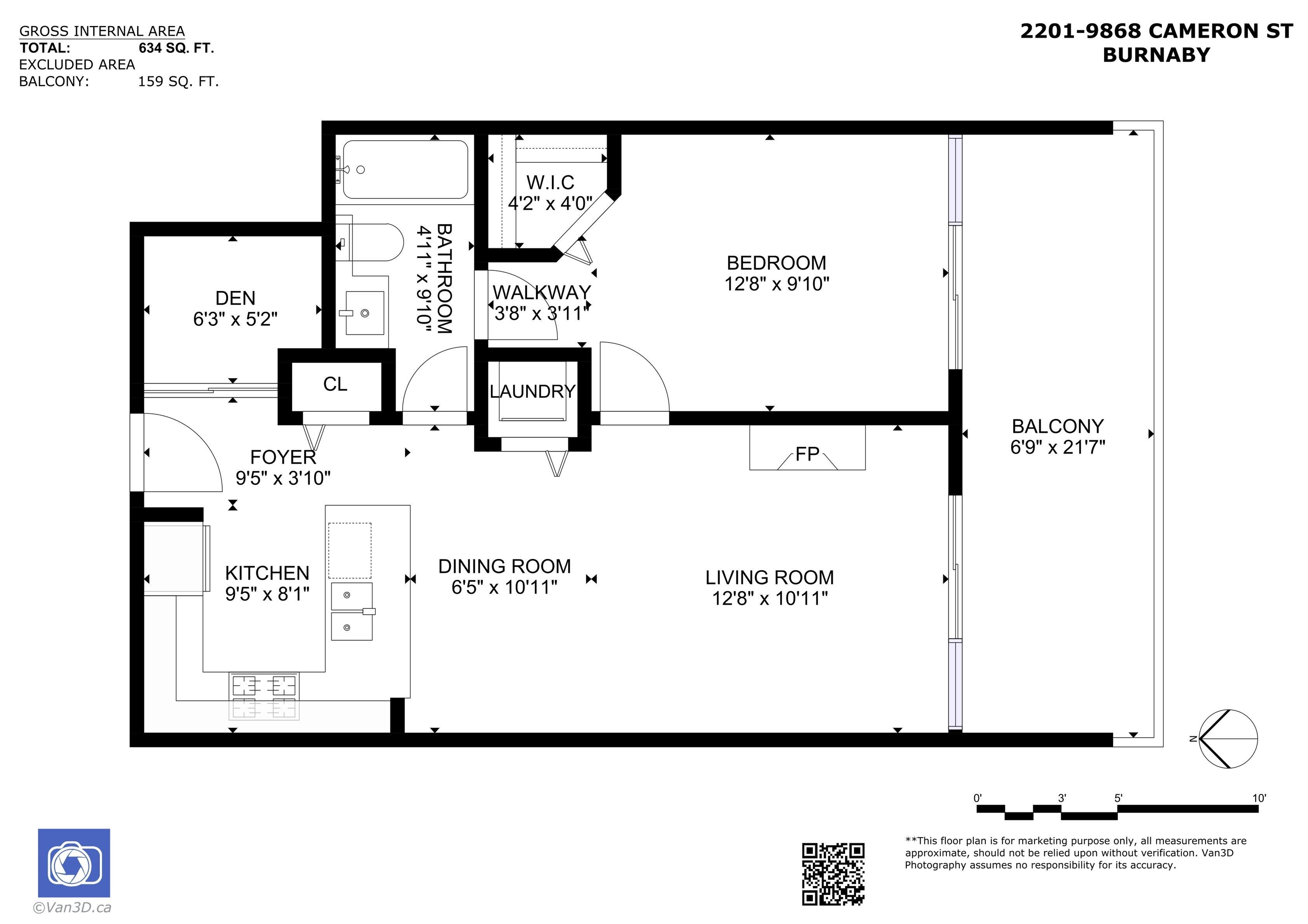 2201 9868 CAMERON STREET Unit: 2201