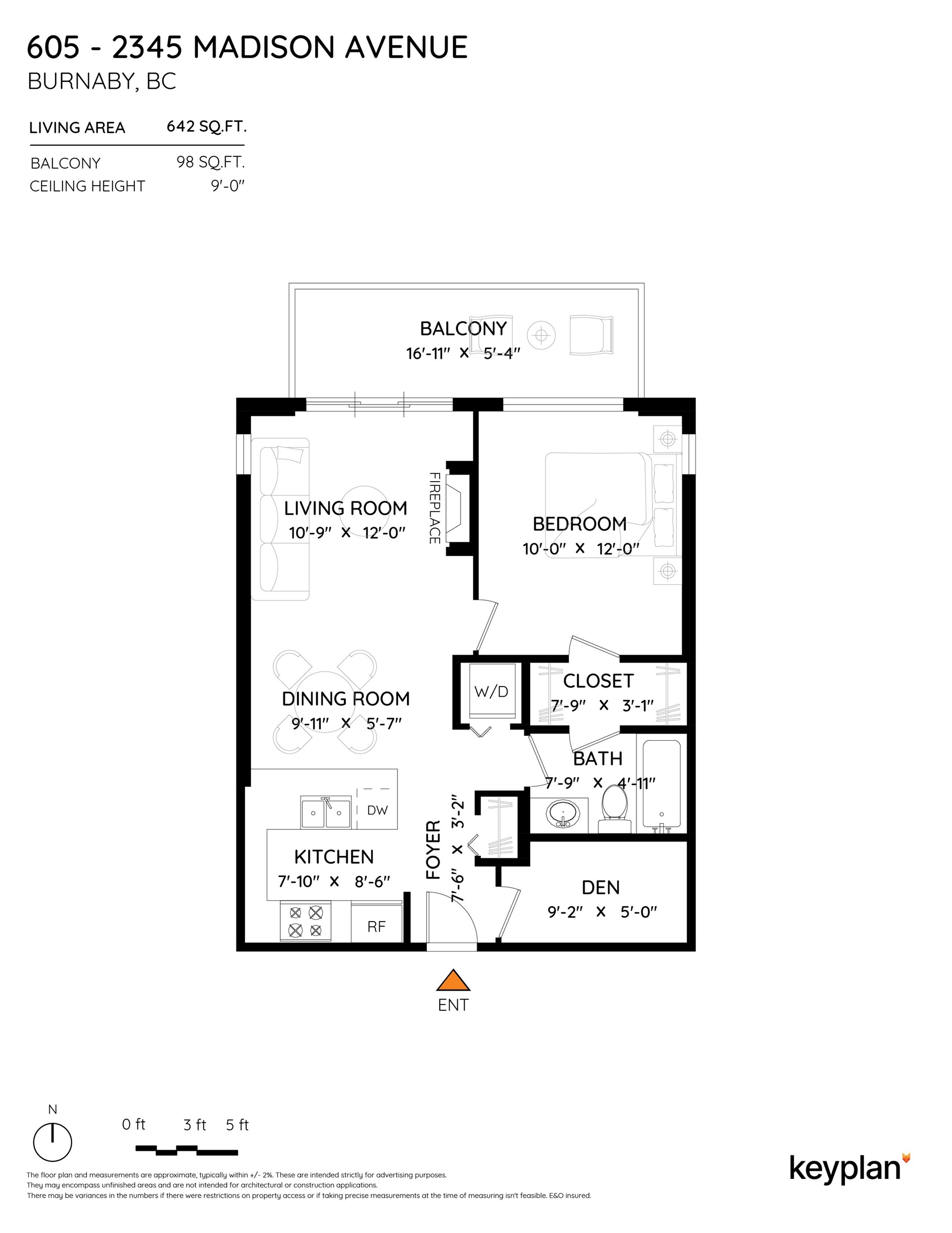 605 2345 MADISON AVENUE Unit: 605