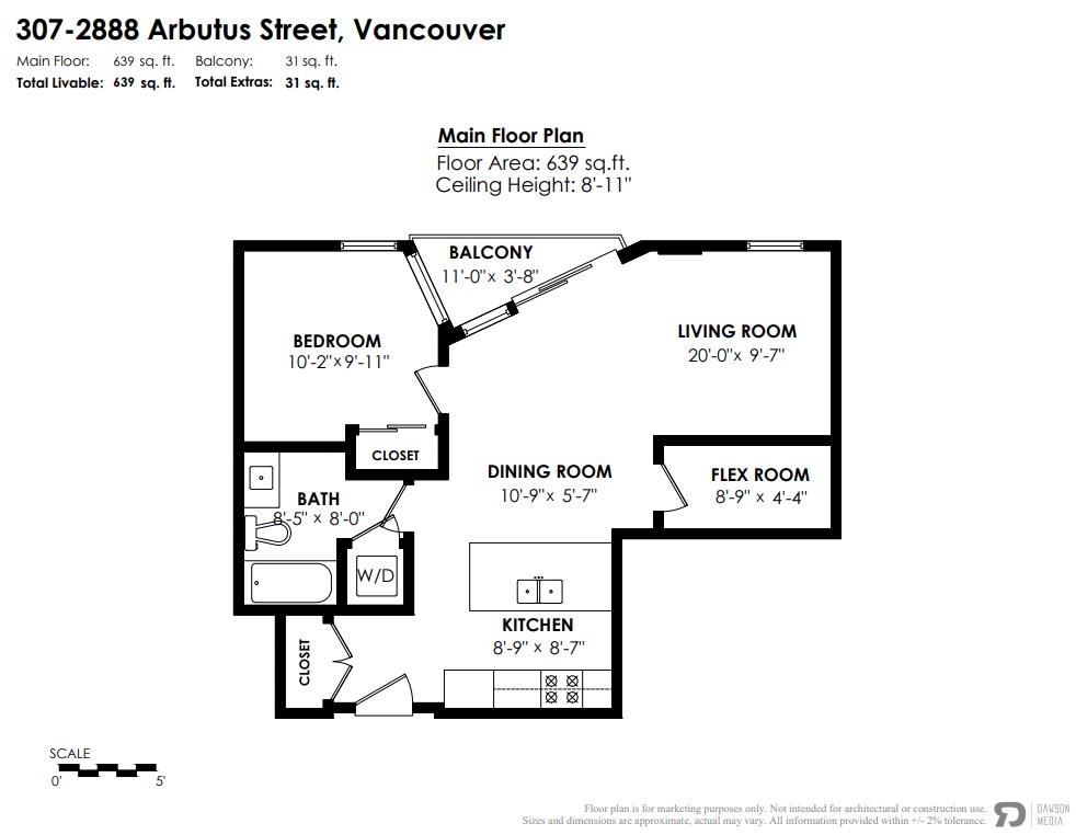 307 2888 ARBUTUS STREET Unit: 307
