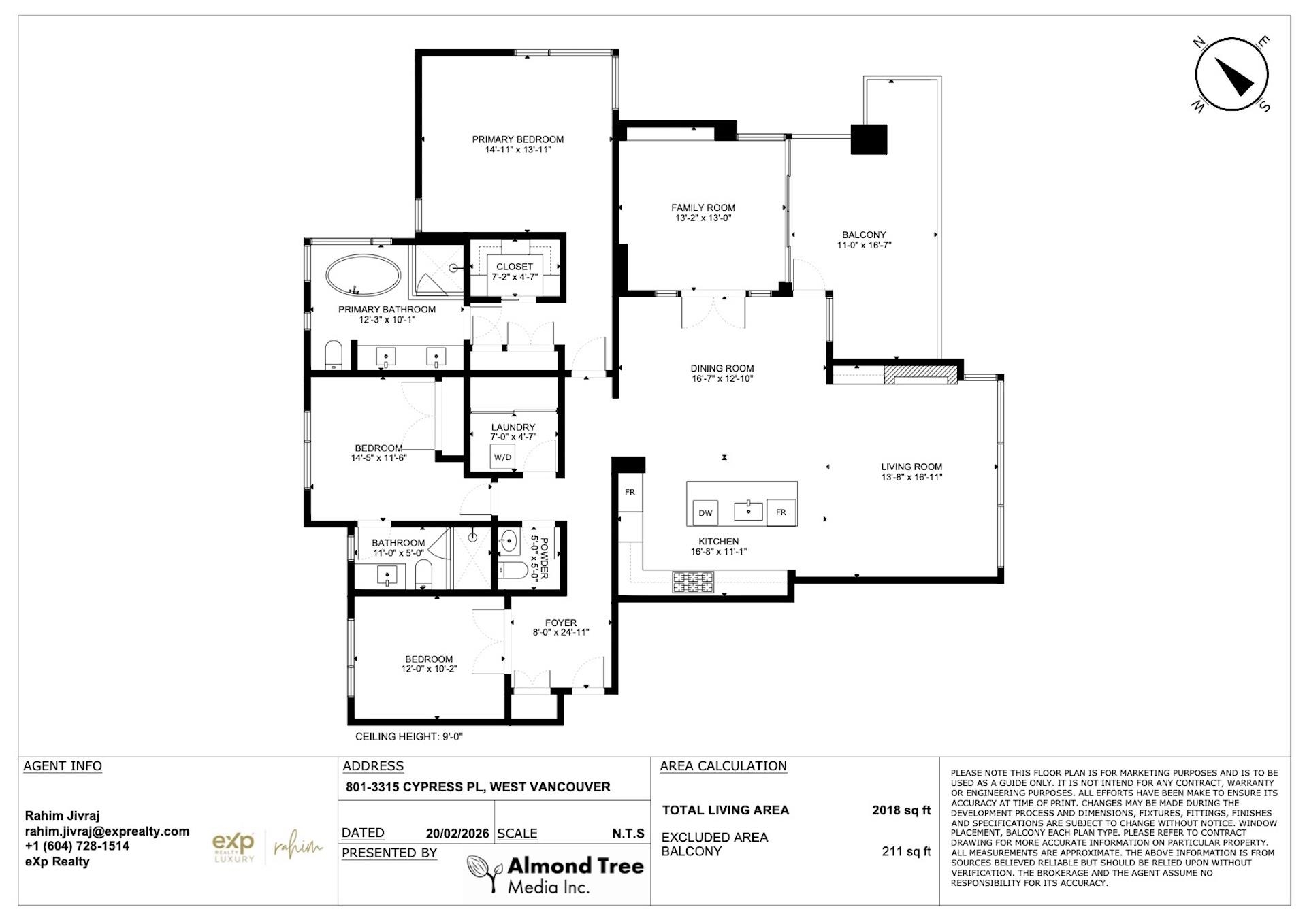 801 3315 CYPRESS PLACE Unit: 801