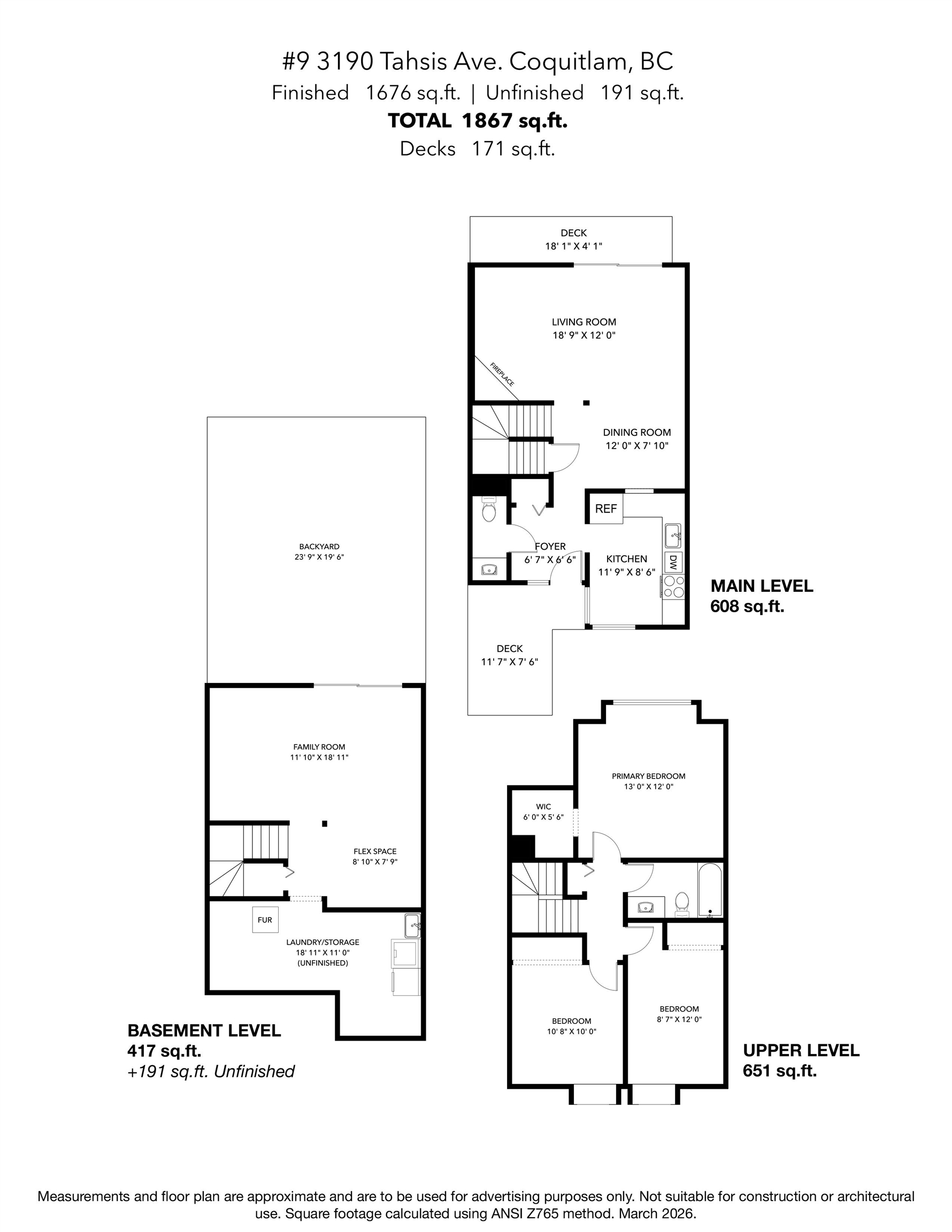 9 3190 TAHSIS AVENUE Unit: 9