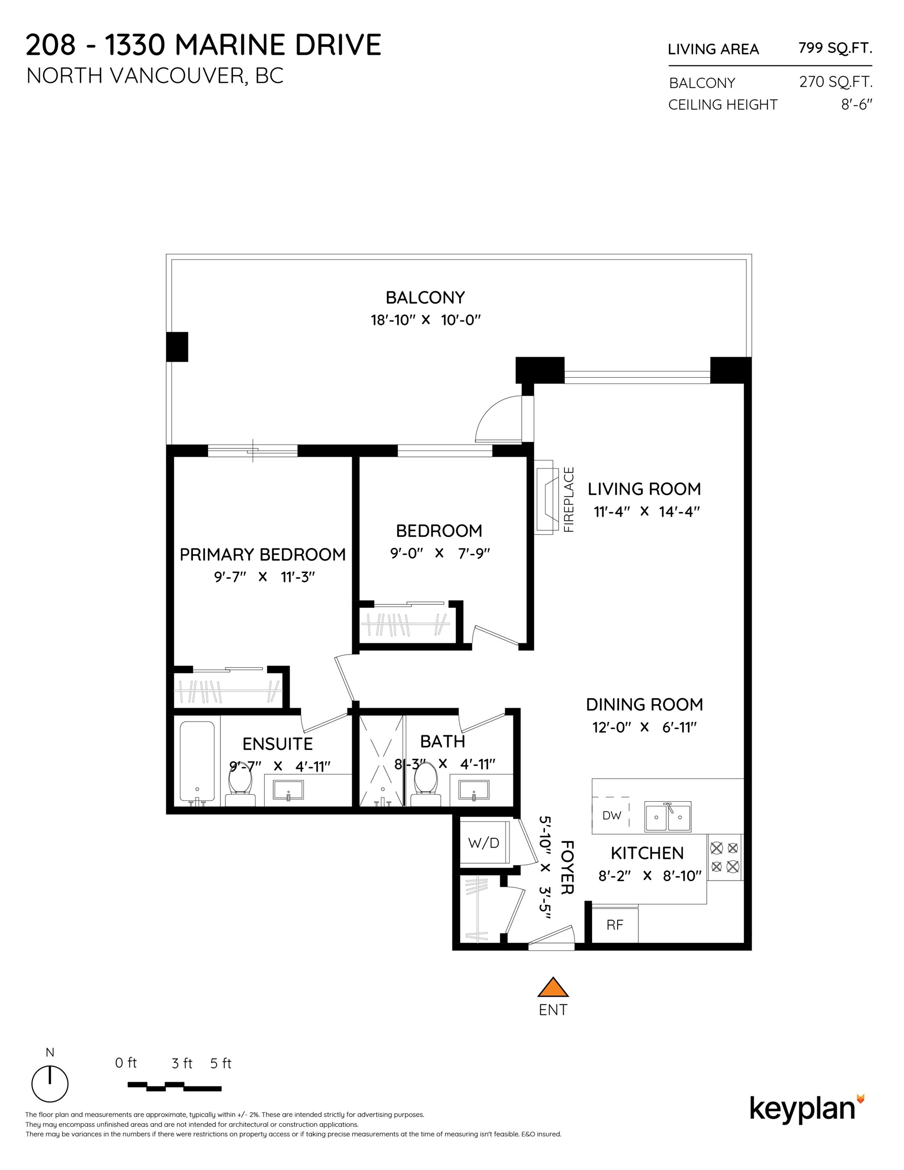 208 1330 MARINE DRIVE Unit: 208