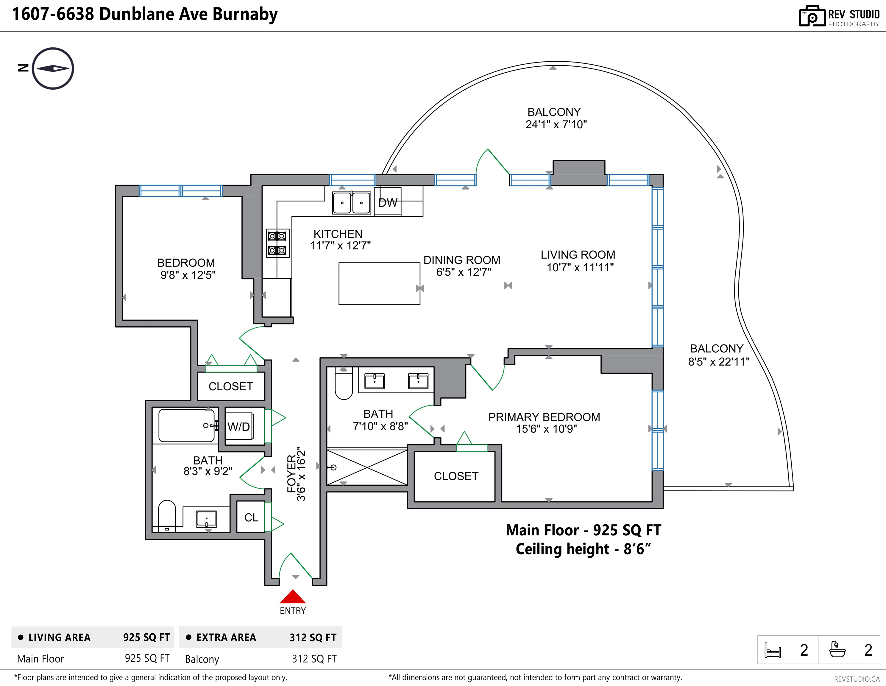 1607 6638 DUNBLANE AVENUE Unit: 1607