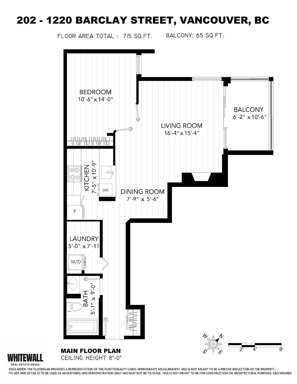 202 1220 BARCLAY STREET Unit: 202