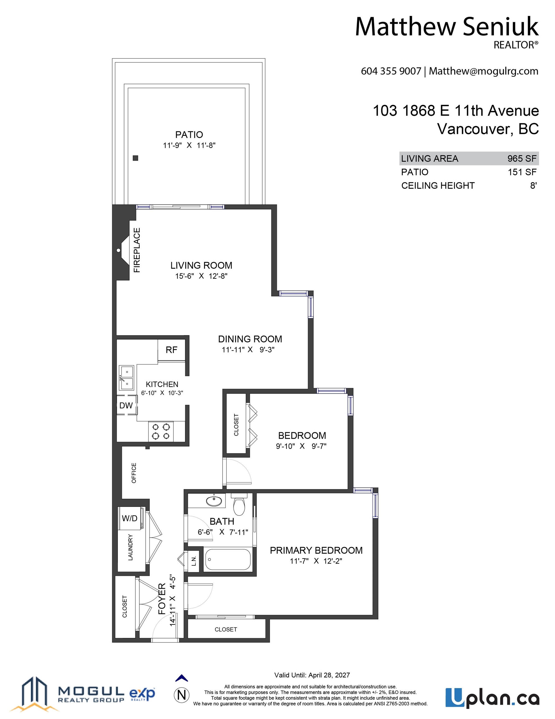 103 1868 E 11TH AVENUE Unit: 103