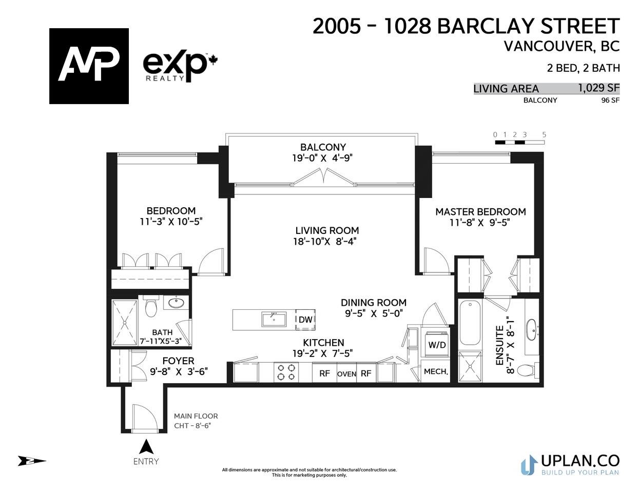 2005 1028 BARCLAY STREET Unit: 2005