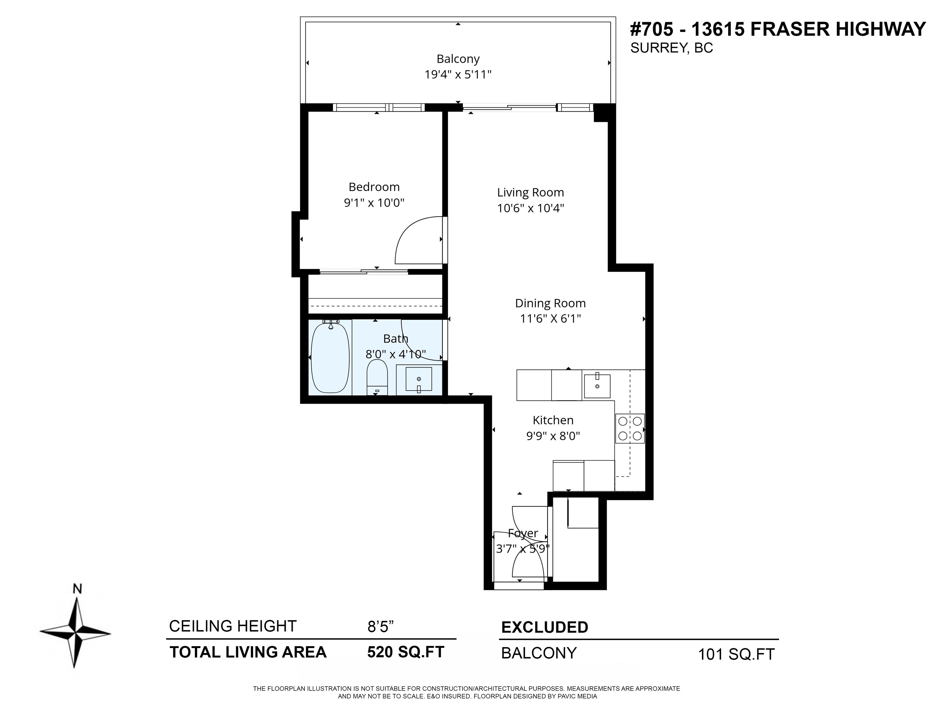 705 13615 FRASER HIGHWAY Unit: 705