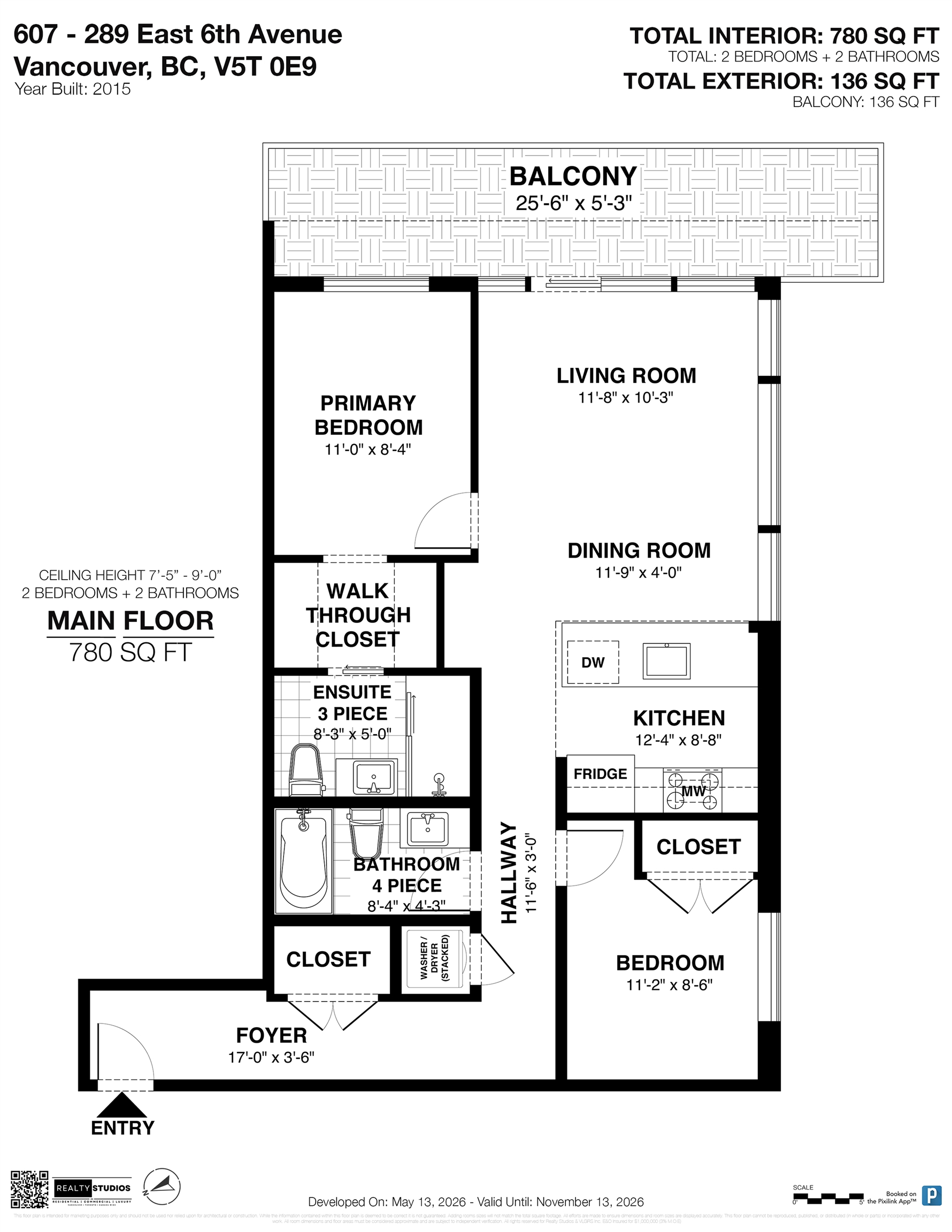 607 289 E 6 AVENUE Unit: 607