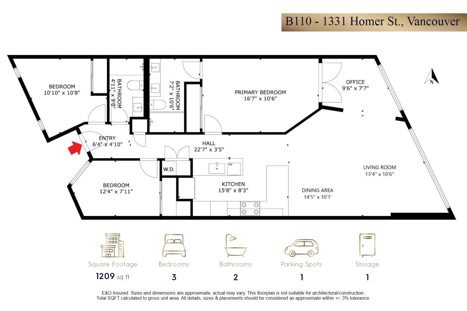 B110 1331 HOMER STREET Unit: B110