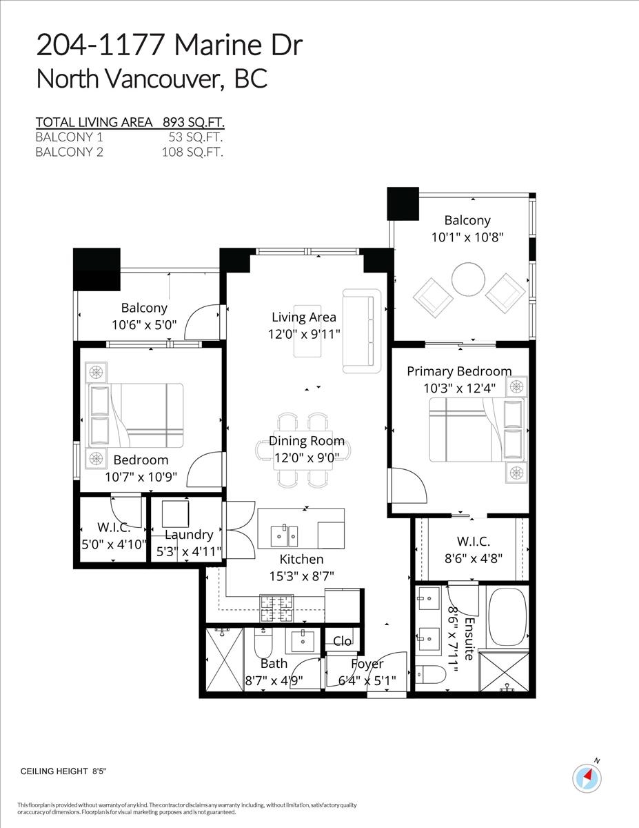 204 1177 MARINE DRIVE Unit: 204