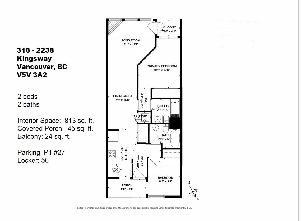 318 2238 KINGSWAY Unit: 318
