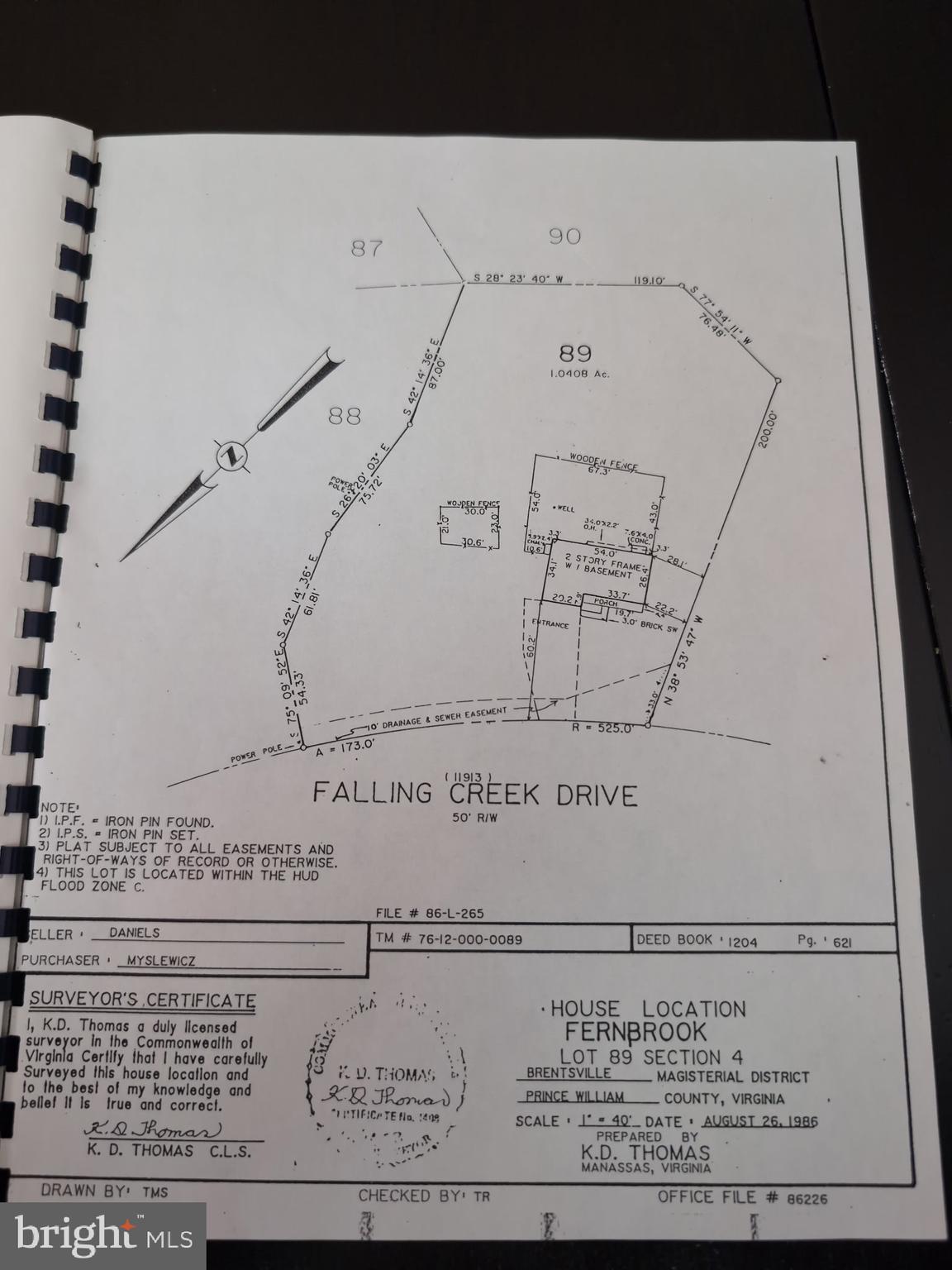 11913 FALLING CREEK DRIVE