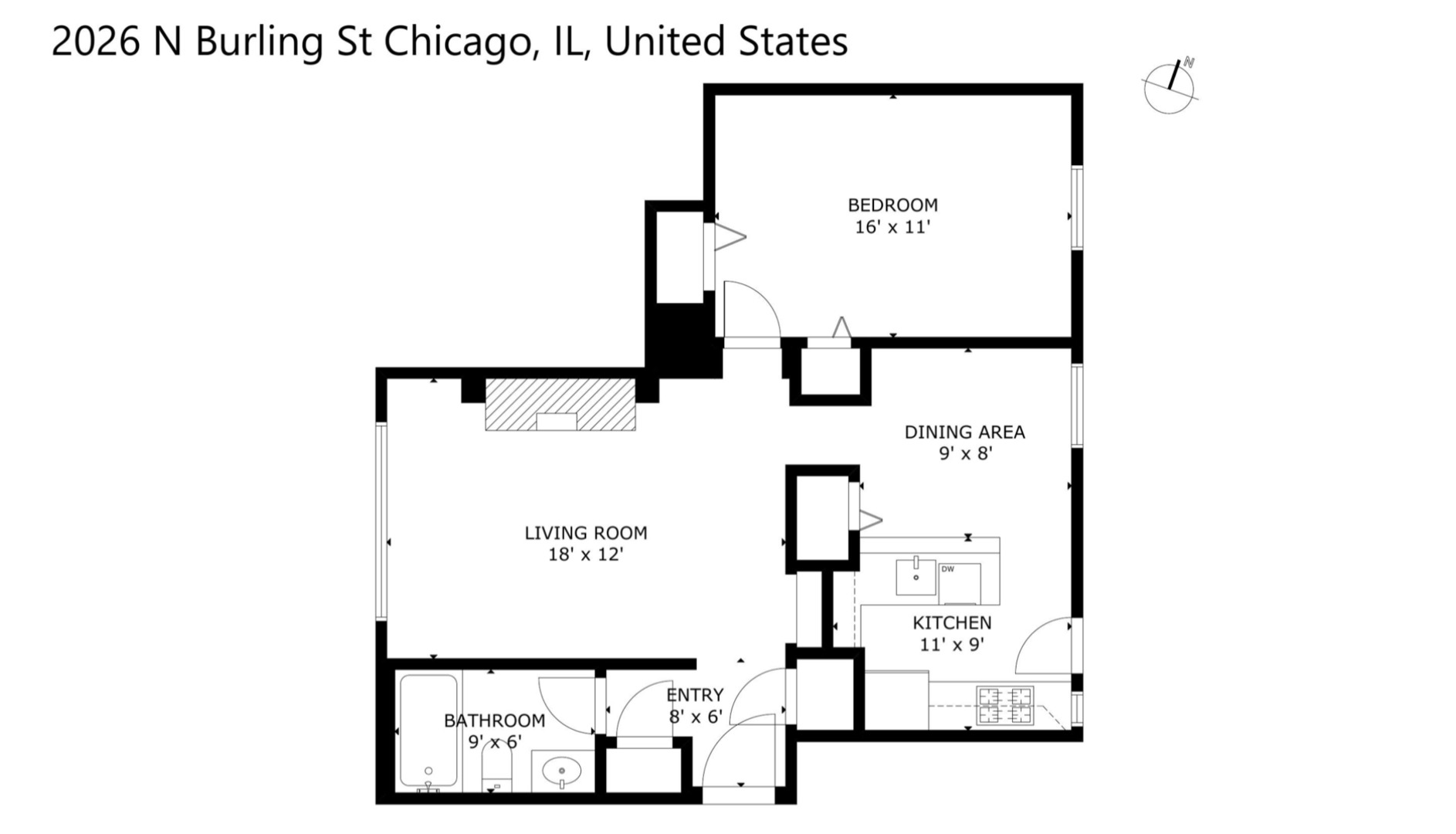 2026 N BURLING Street Unit: 107