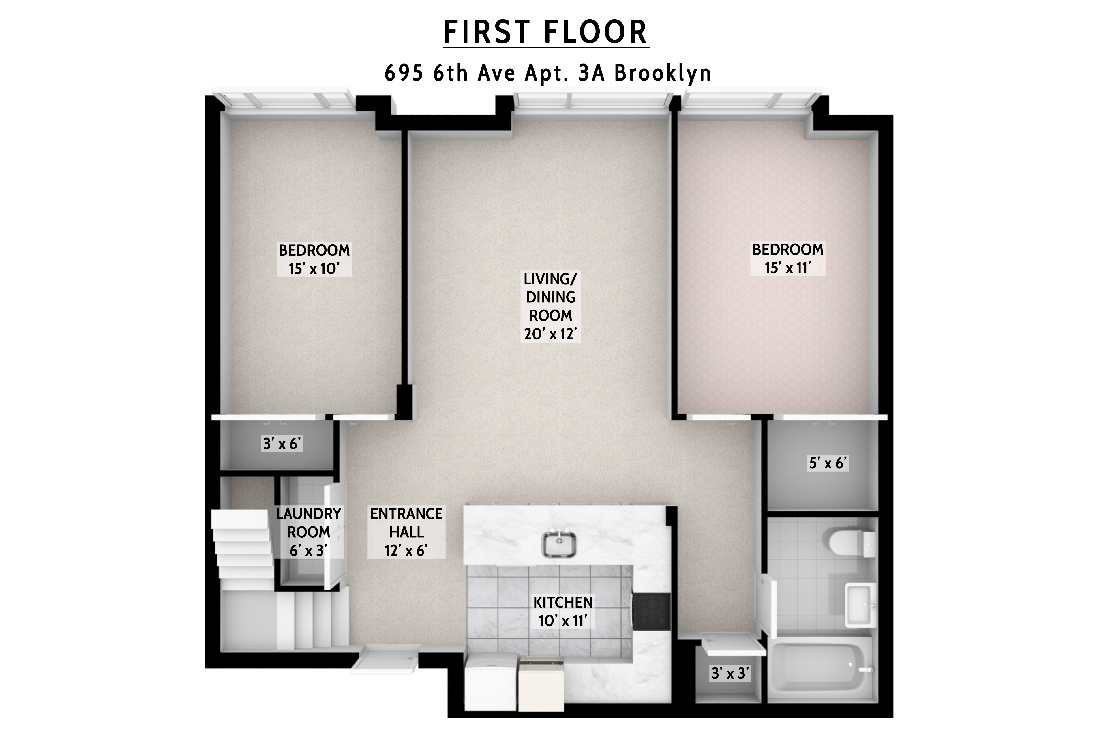 695 6th Avenue , 3A