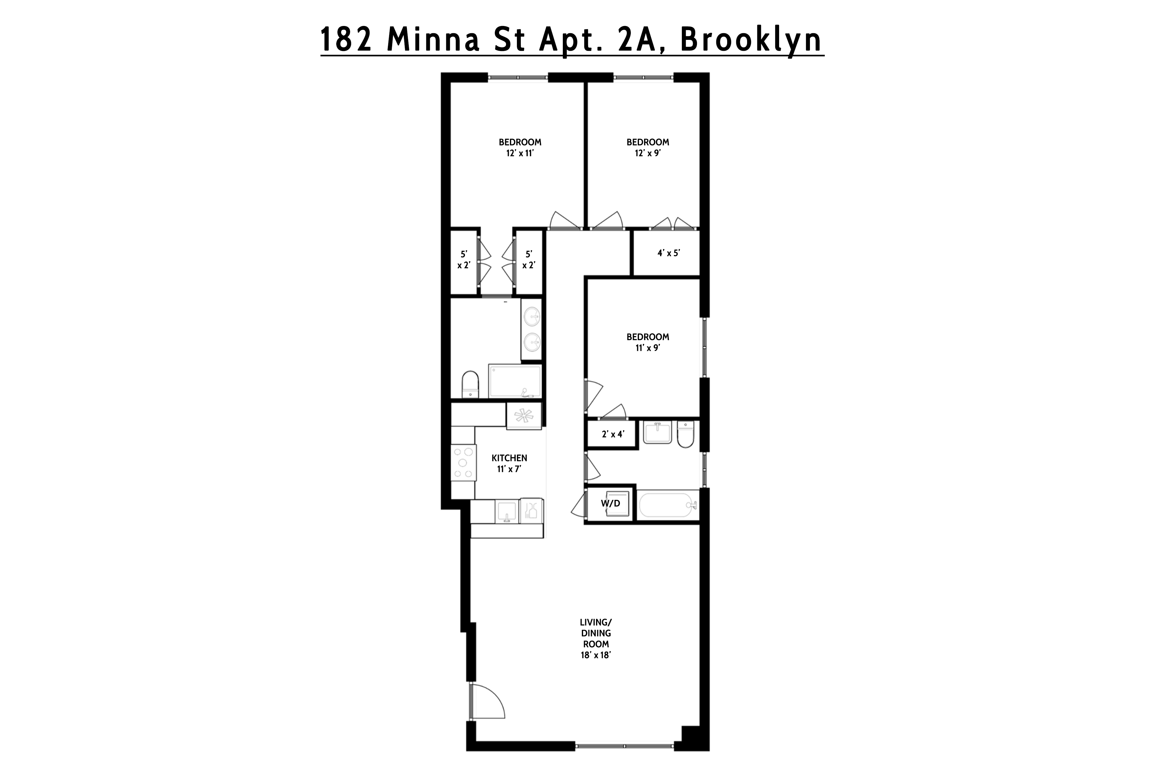 182 Minna Street , 2B