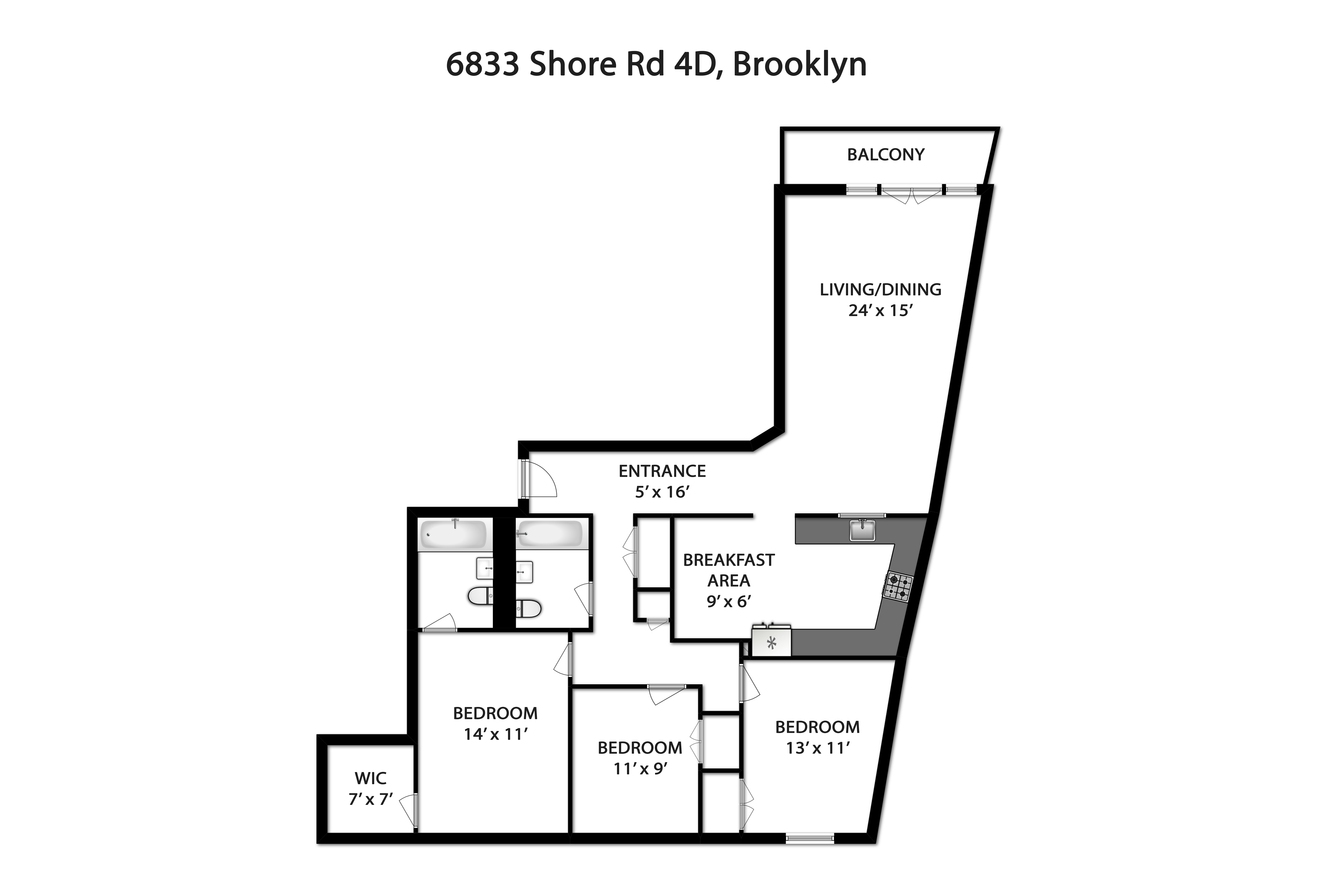 6833 Shore Road , 5D