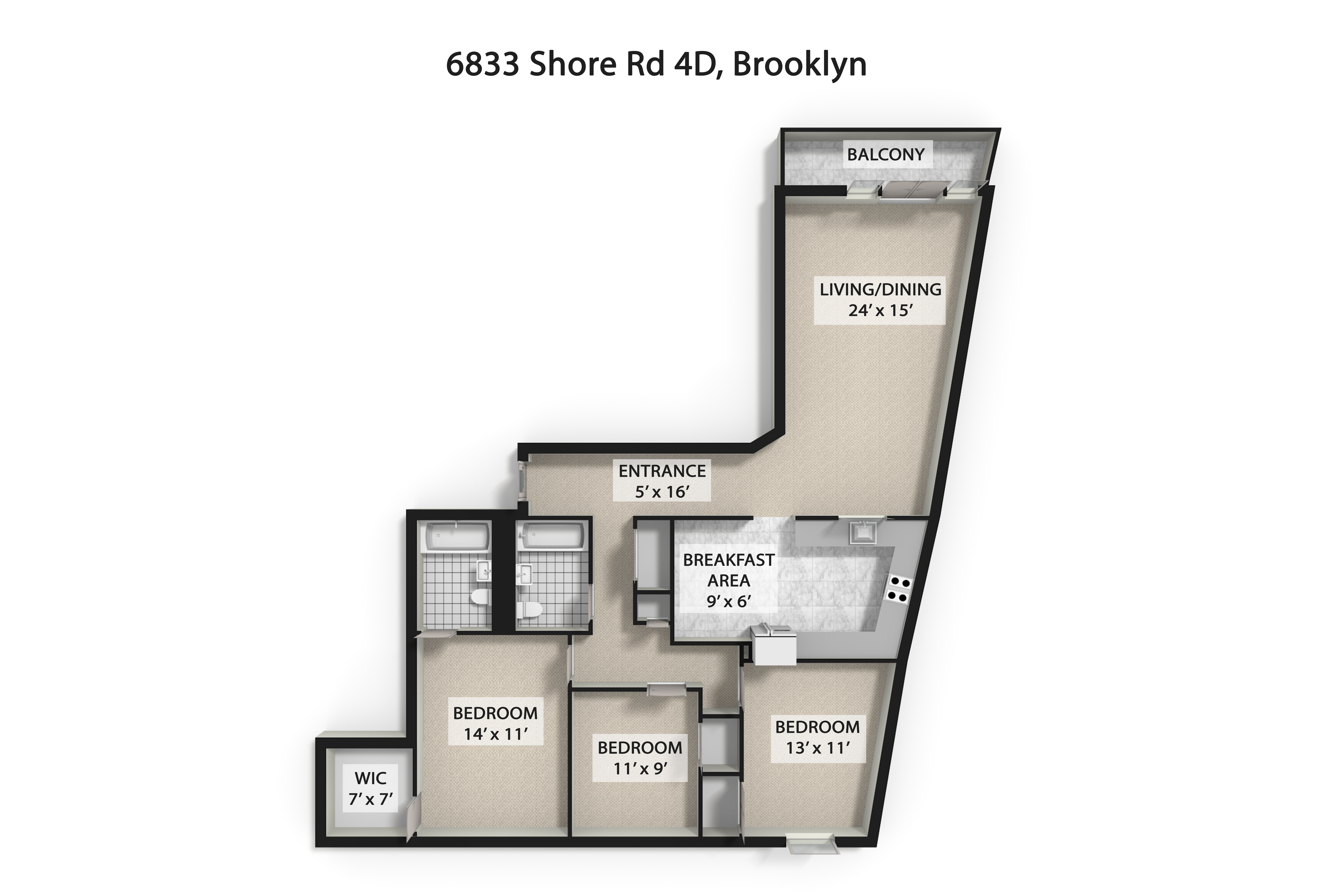 6833 Shore Road , 5D