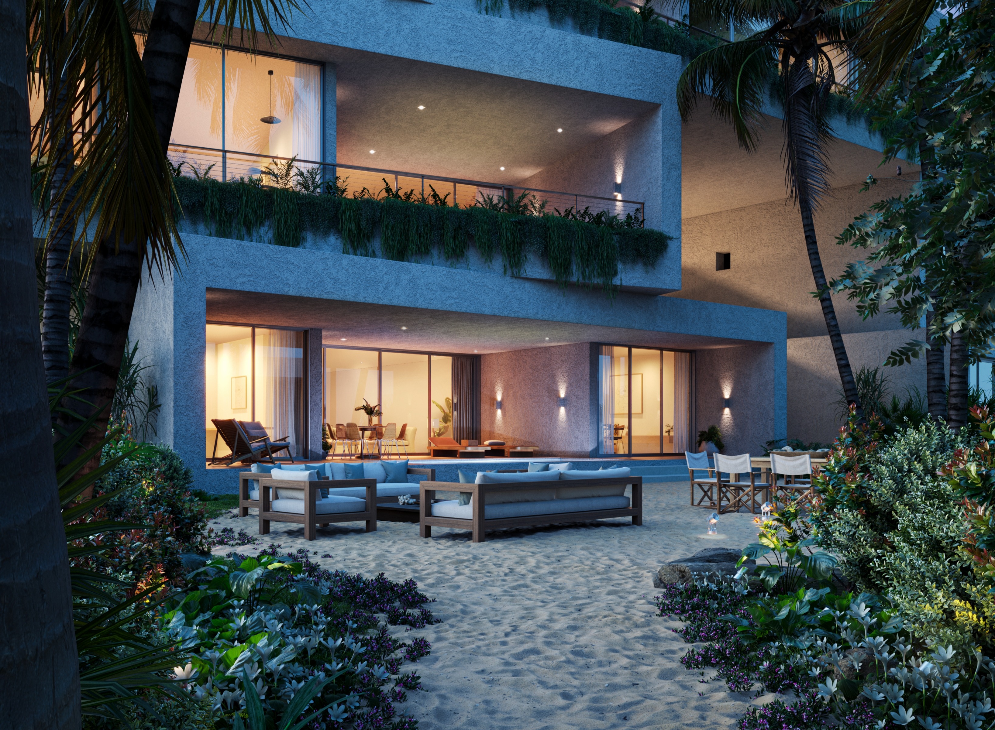 Four Seasons Resort at Tropicalia Playa Esmeralda 3-BR Beach Flat 