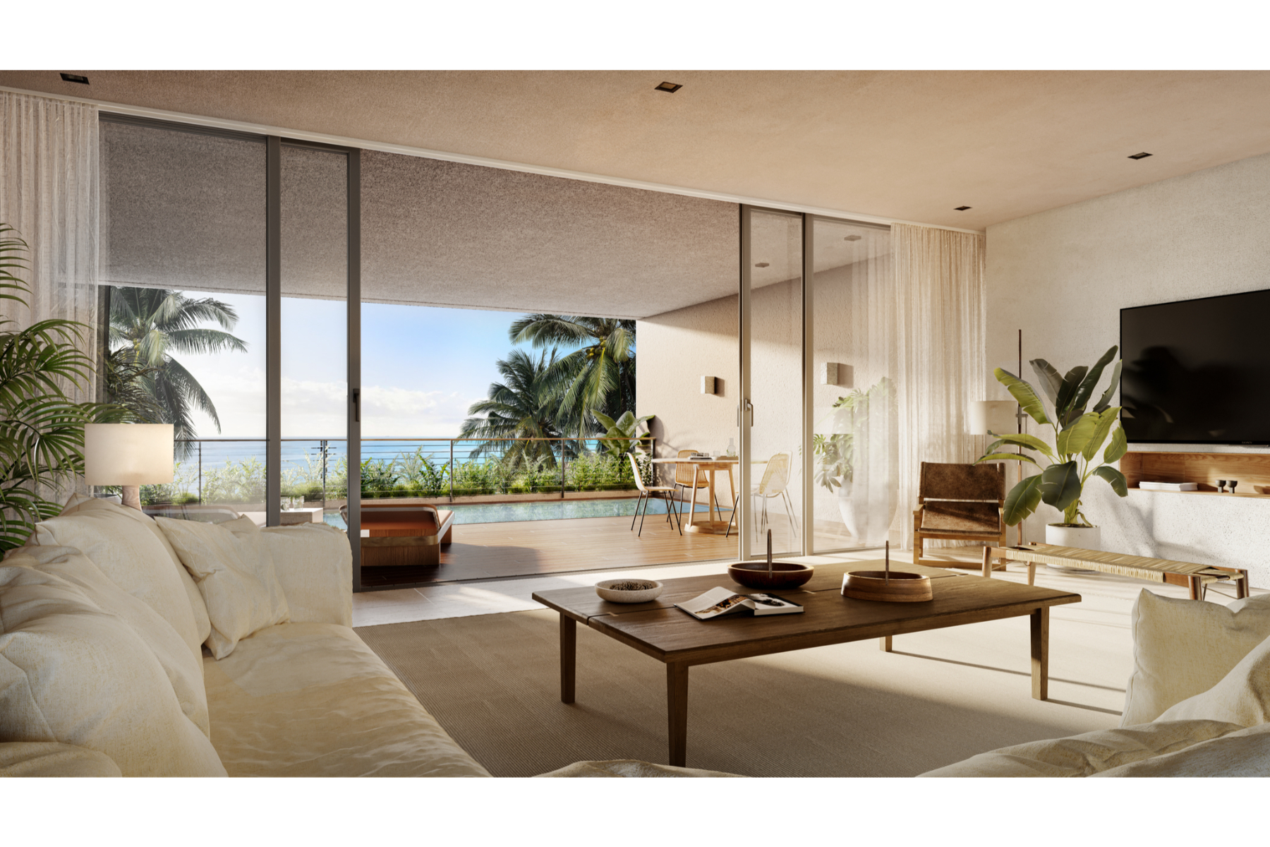 Four Seasons Resort at Tropicalia Playa Esmeralda 3-BR Beach Flat 
