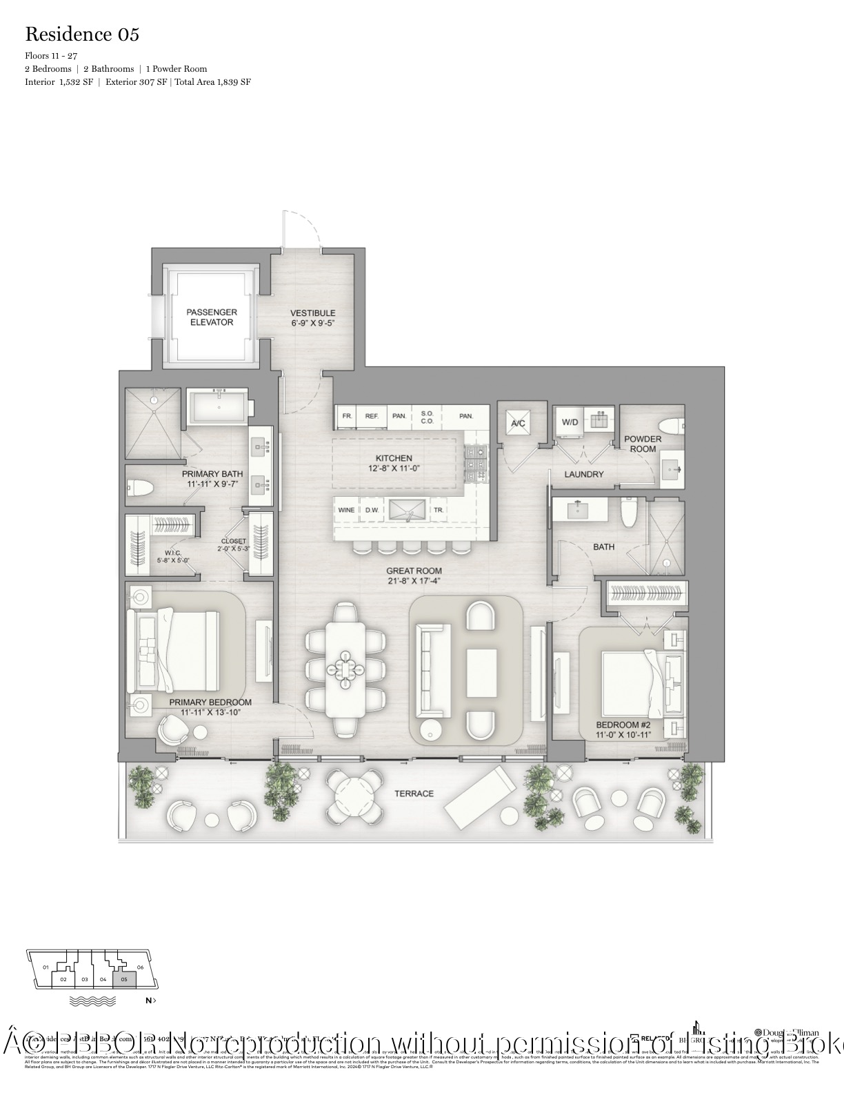 1717 N Flagler Drive, 2105