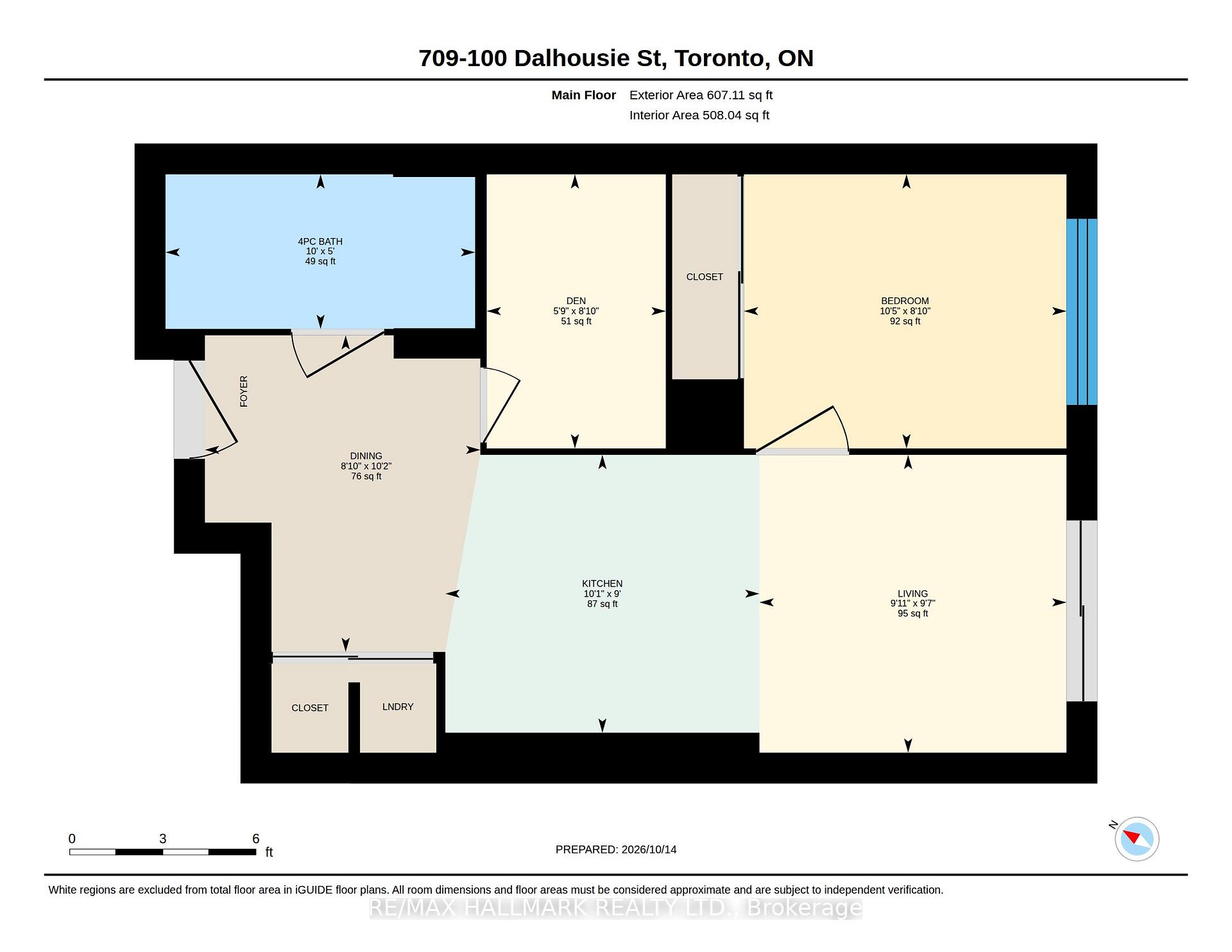 100 Dalhousie Street 709, Toronto Unit: 709
