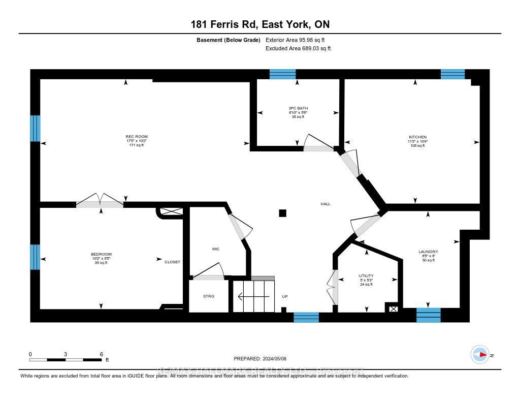 181 Ferris Road Basement, Toronto Unit: Basement