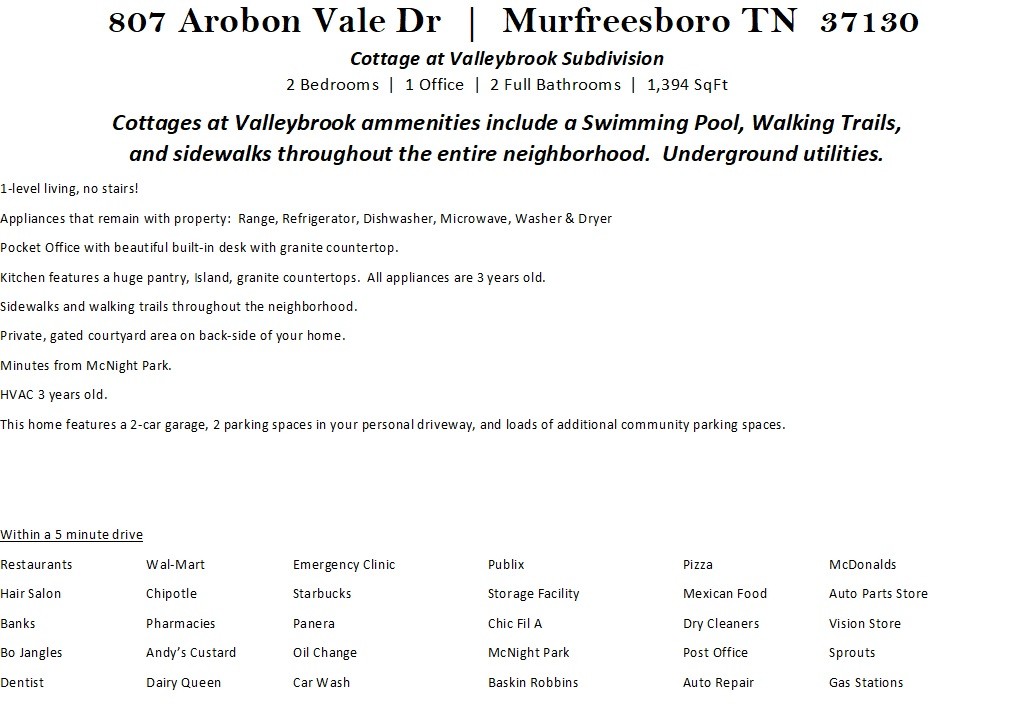 807 Arbon Vale Dr