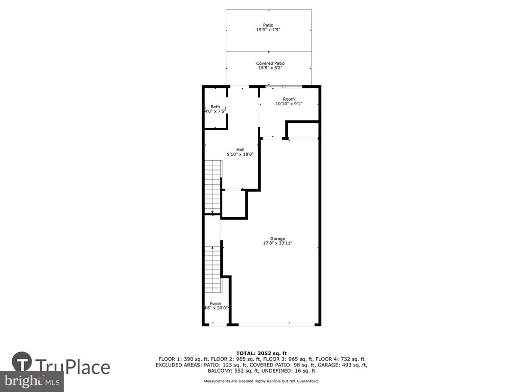 43075 TRACK BED TERRACE