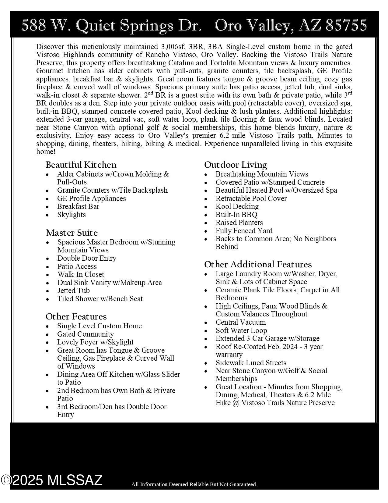 588 W Quiet Springs Drive