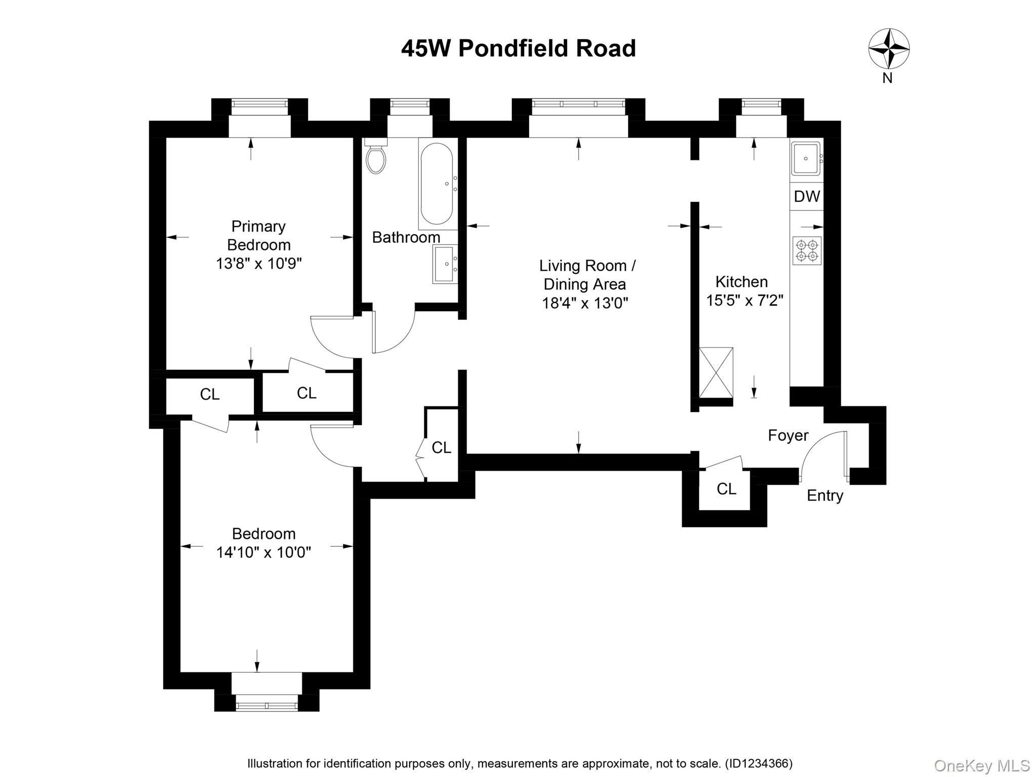 45 W Pondfield Road Unit: 1F