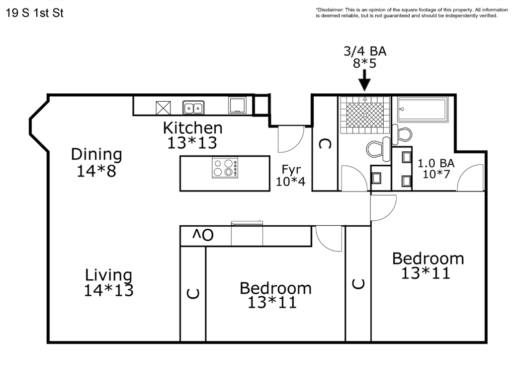 19 S 1st Street Unit: B1402