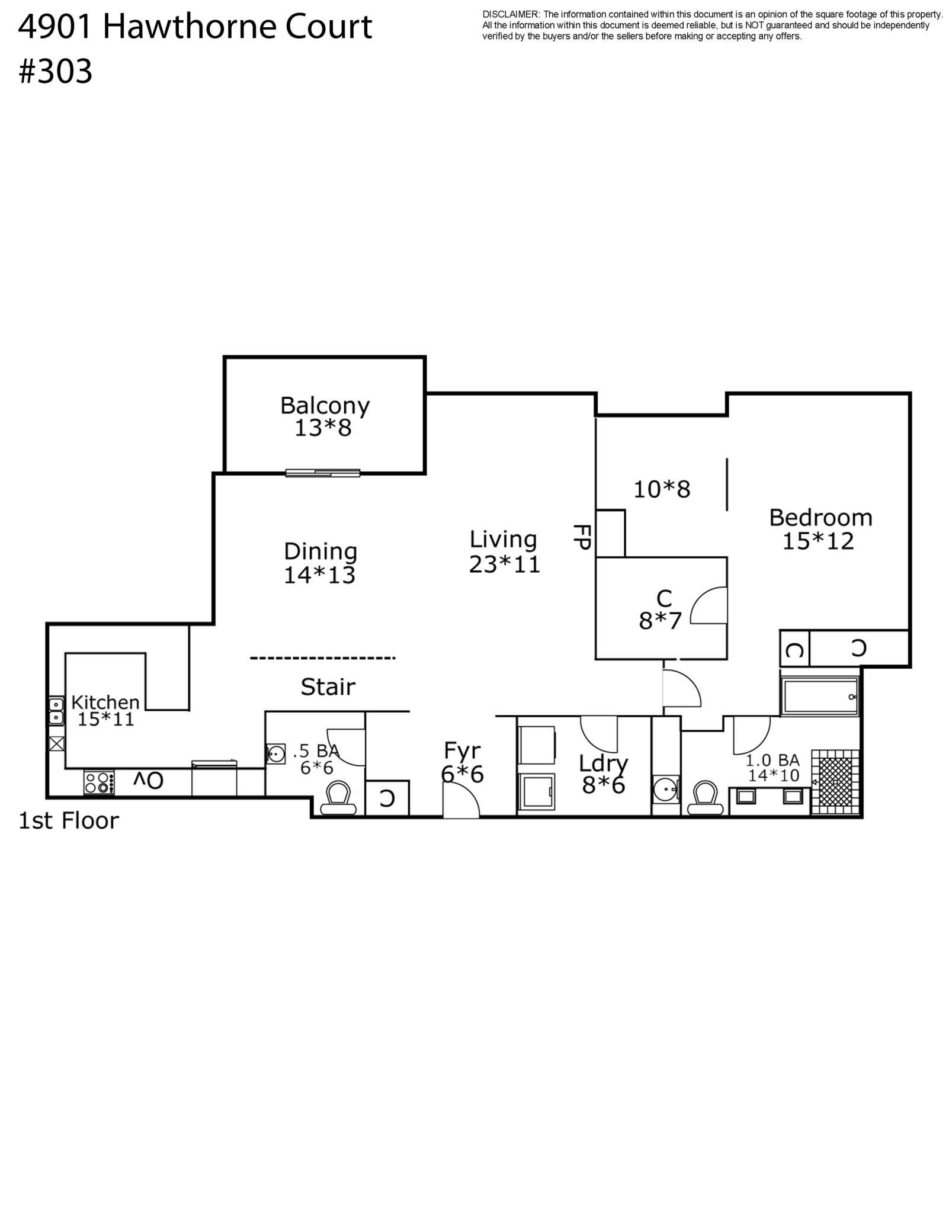 4901 Hawthorne Court Unit: 303