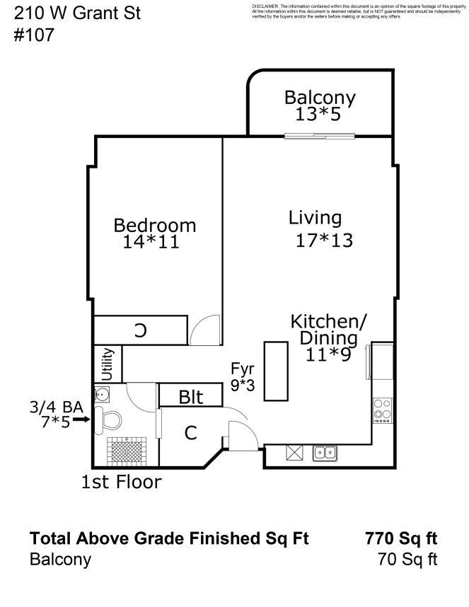 210 W Grant Street Unit: 107