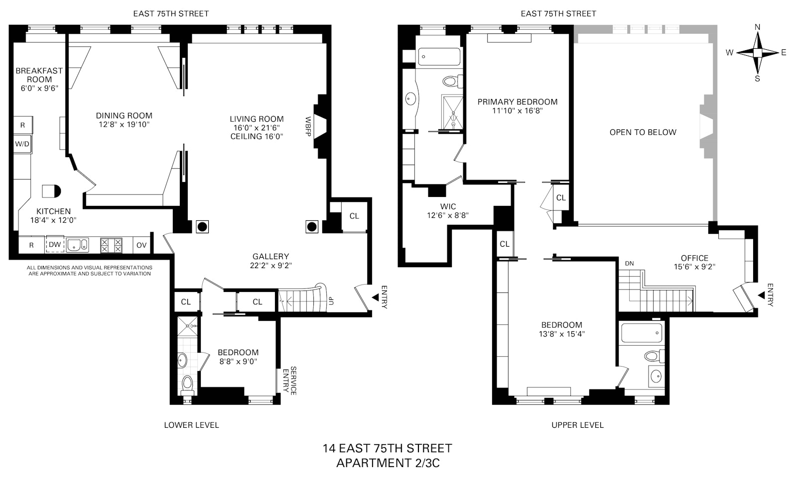 14 E 75TH Street 2/3C