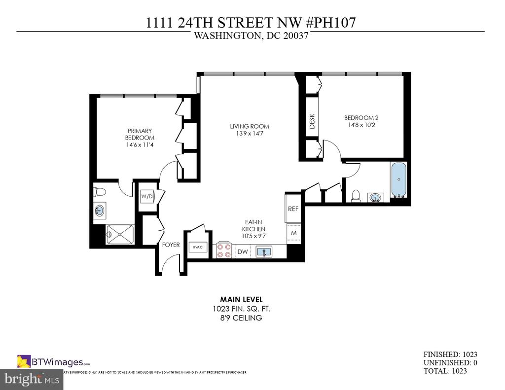 1111 24TH STREET NW Unit: PH107