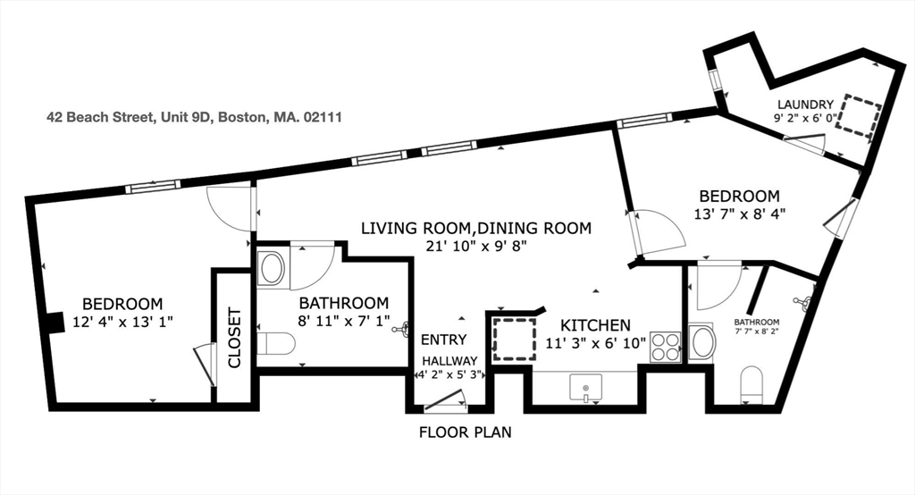42 Beach Street # 9D, Boston Unit: 9D