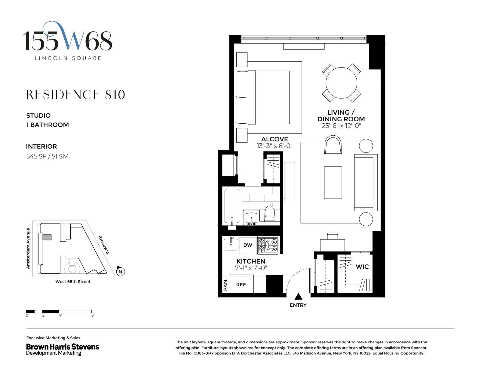 155 W 68TH Street 810