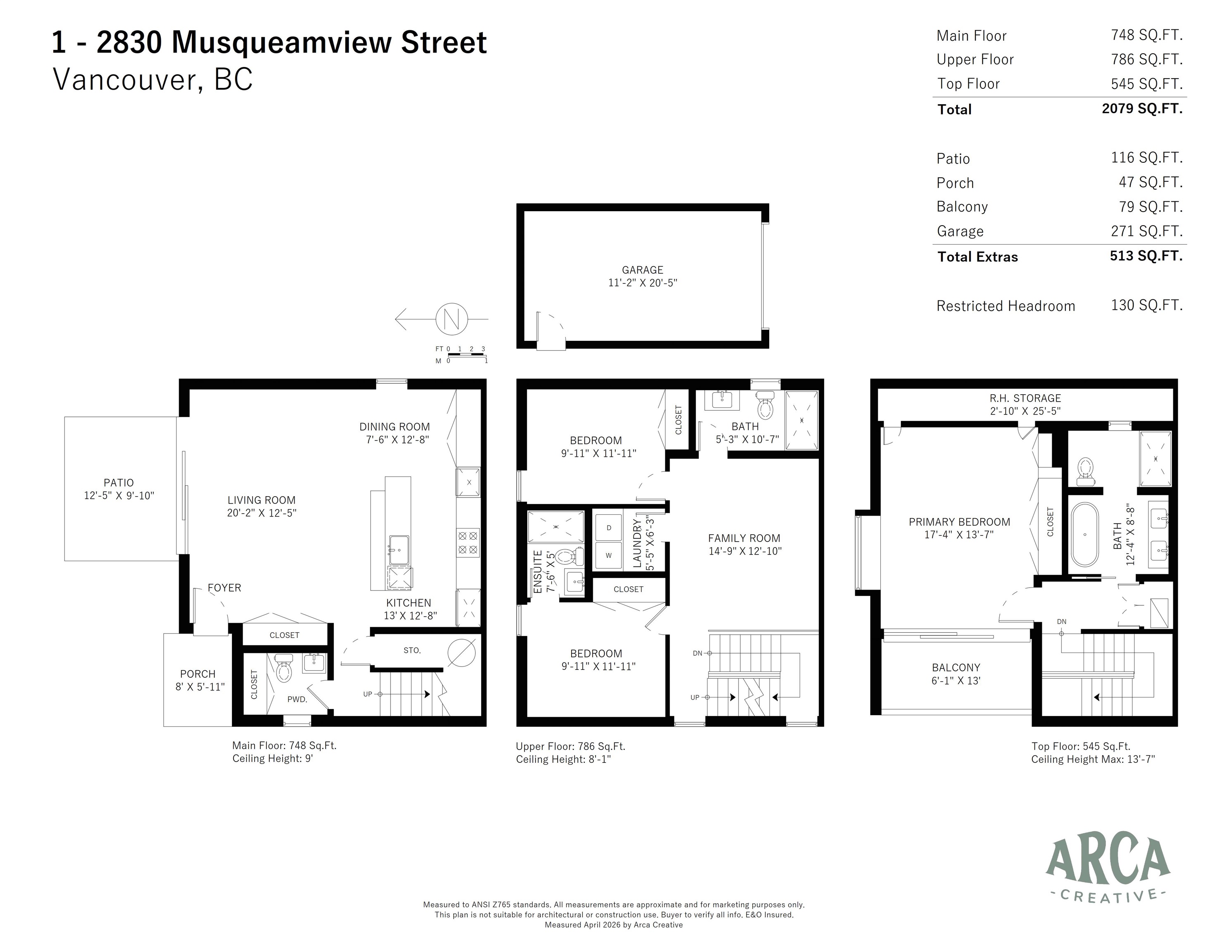 1 2830 MUSQUEAMVIEW STREET Unit: 1