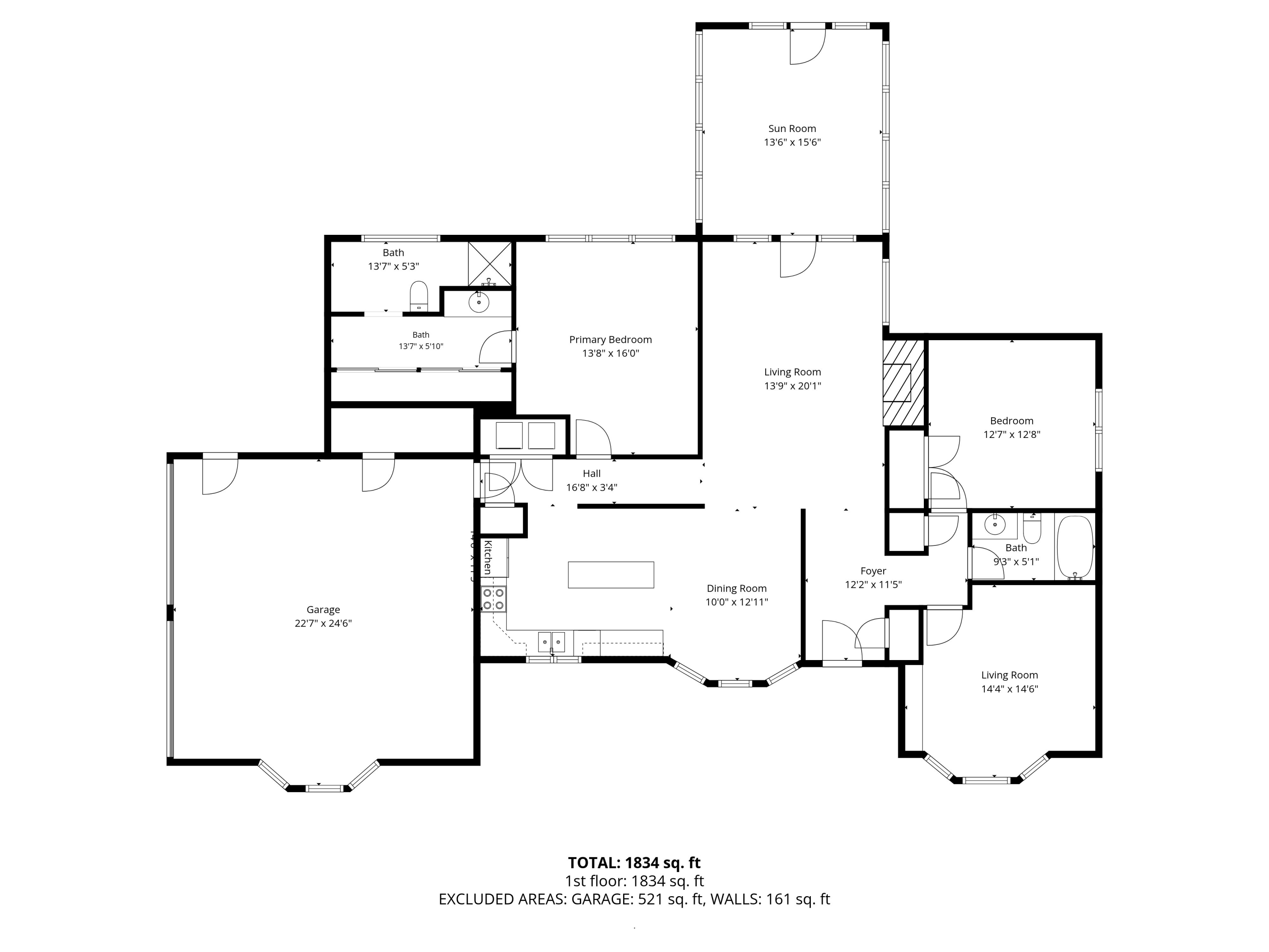 4 Rays Circle