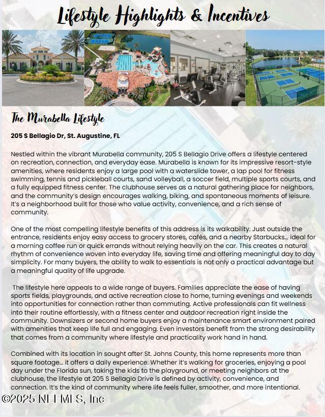 205 S BELLAGIO Drive, St. Augustine