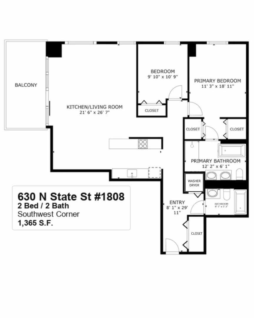 630 N State Street Unit: 1808