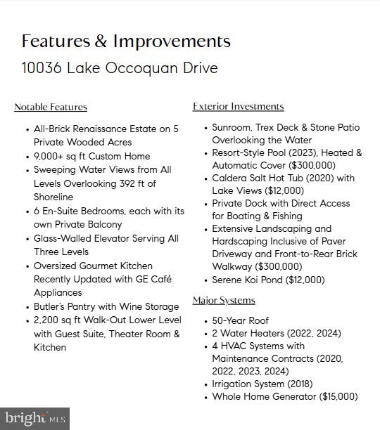 10036 LAKE OCCOQUAN DRIVE