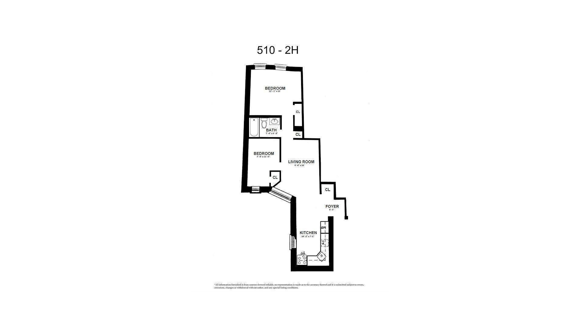 510 OCEAN Parkway 2H