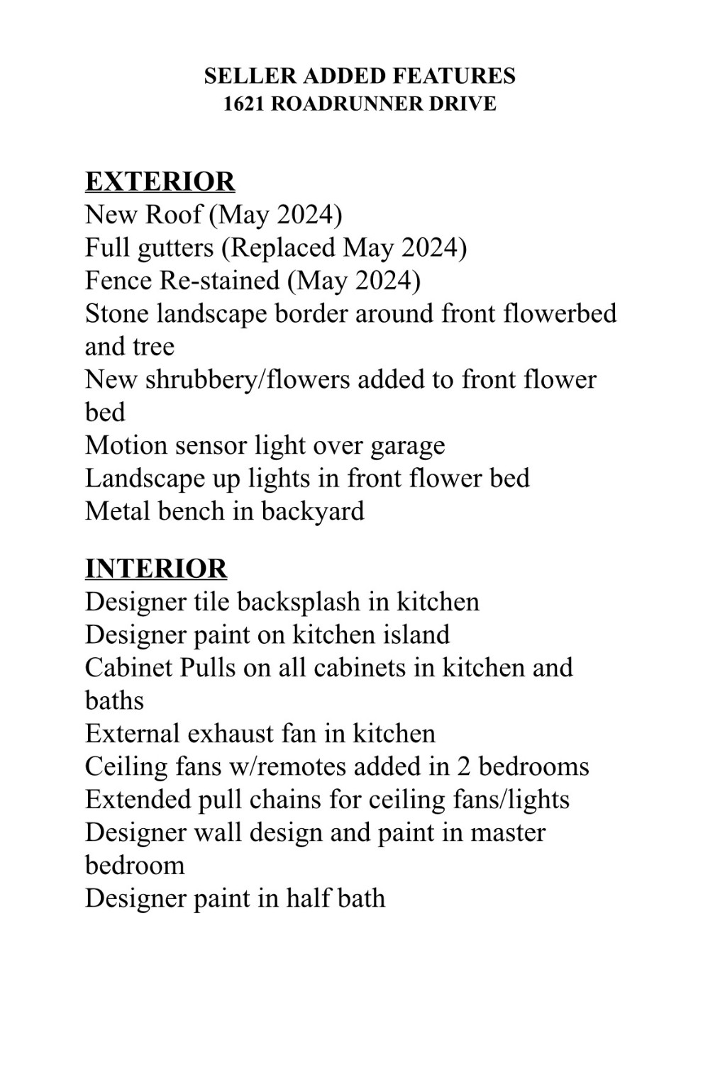 1621 Roadrunner Drive