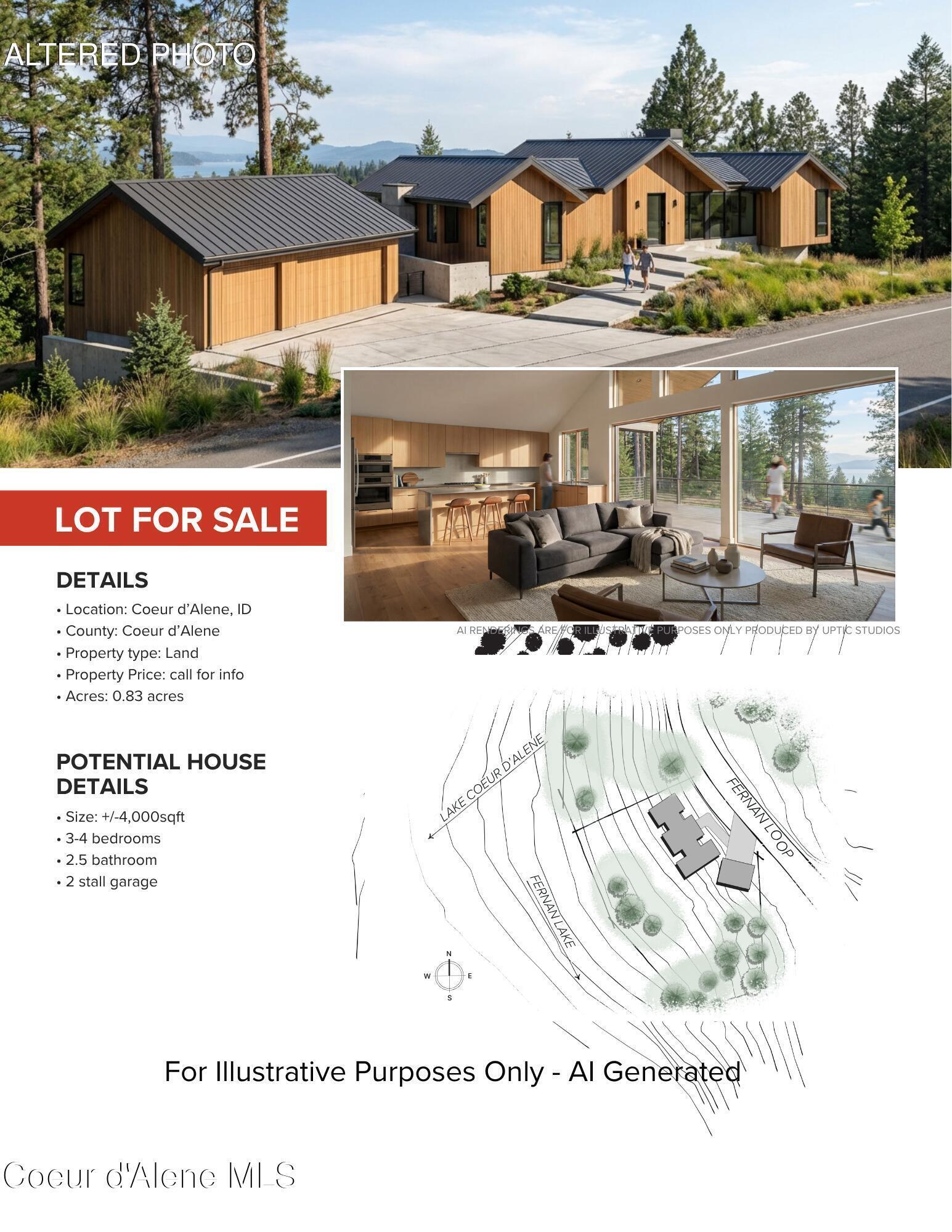 2594 E Fernan Hill RD, Coeur d'Alene
