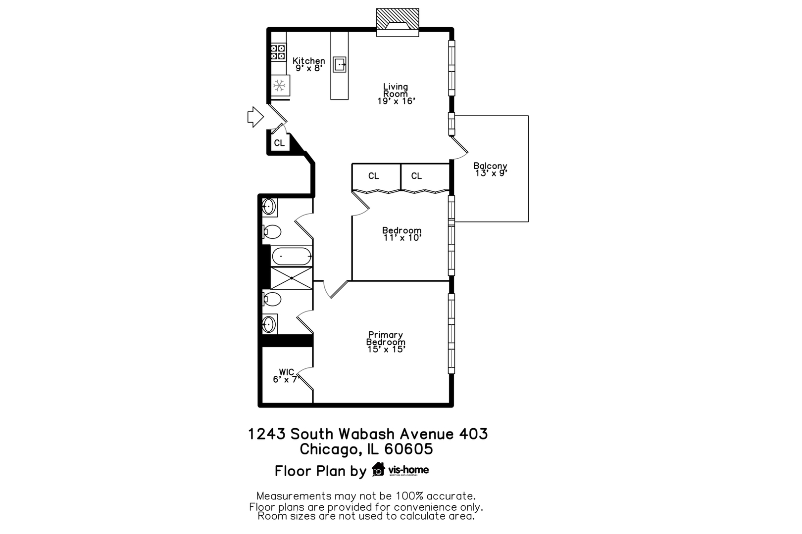1243 S WABASH Avenue Unit: 403