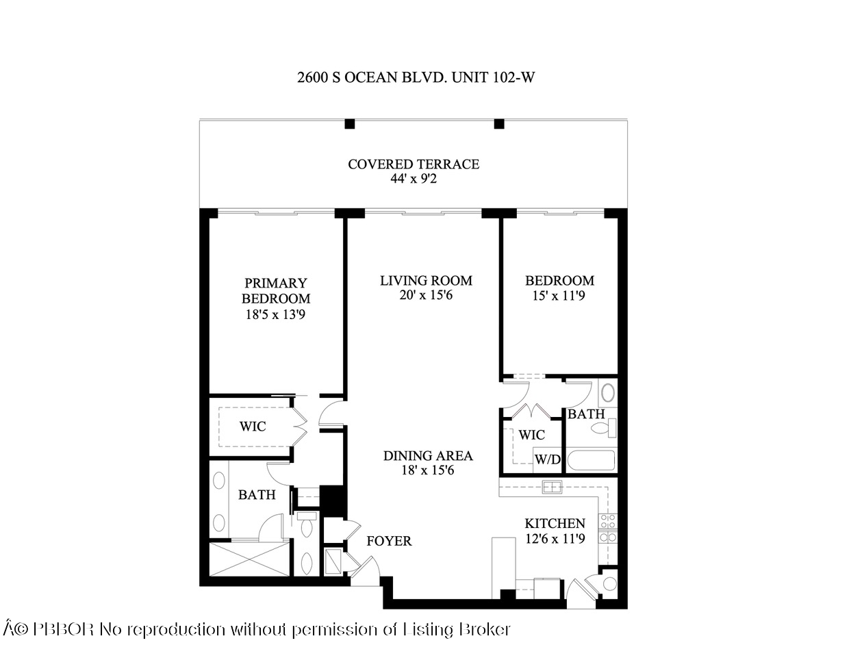 2600 S Ocean Boulevard, 102W